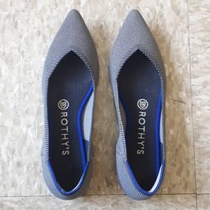 Rothy's Cloud Grey Birdseye Point